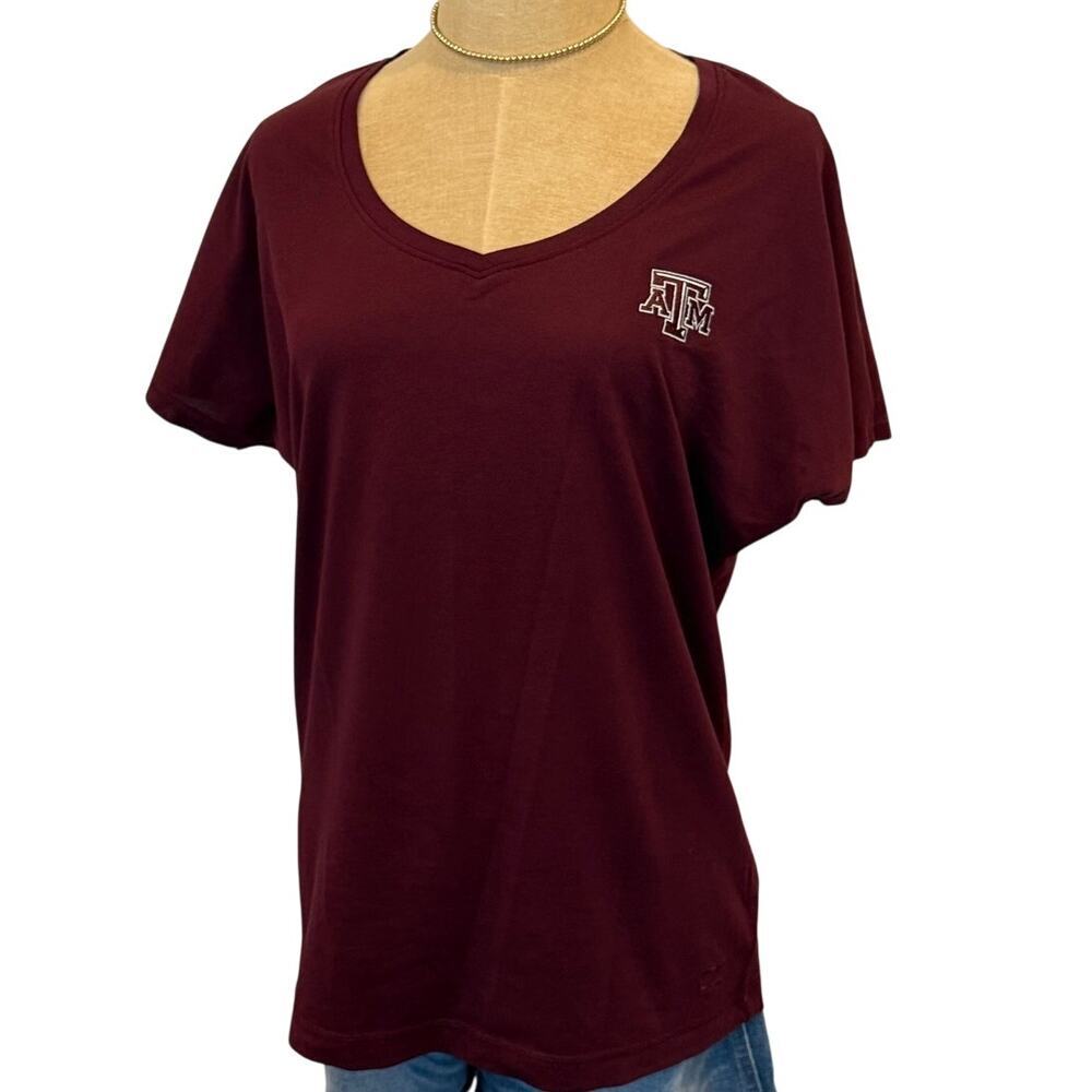 Texas A & M Aggies Cutter & Buck Open Back Top Shirt Women L gameday